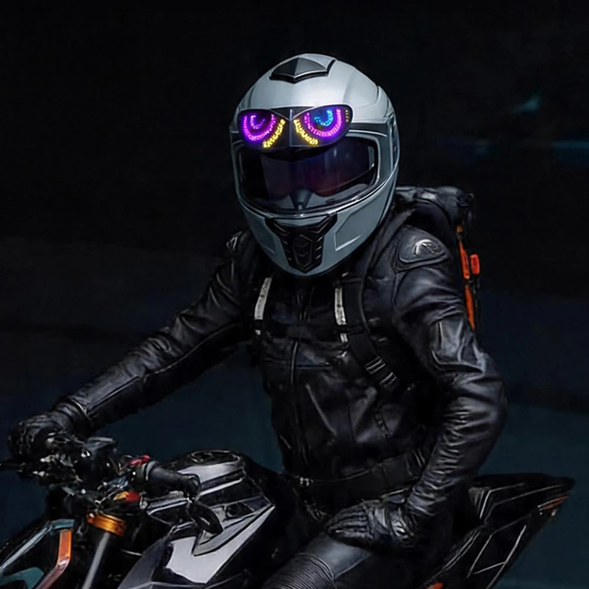 Smart LED Helmet Display (Without Helmet) - Bicycle Helmet LED Display, Ebike Helmet with App, Cycling Helmets with Turn Signals