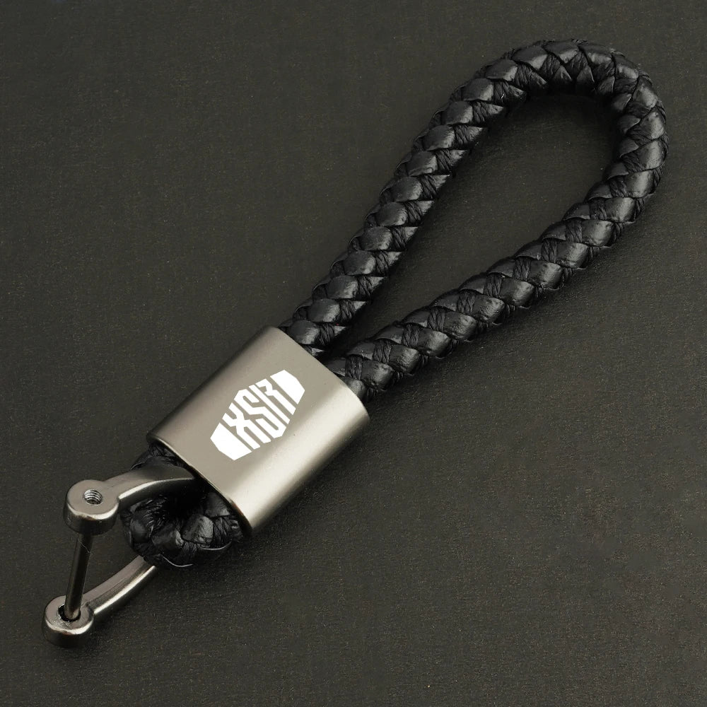 With Logo "XSR" For Yamaha XSR700 XSR900 XSR 700 900 2015-2023 Motorcycle Keychain Keyring Key Chains Lanyard Chain Key Rings