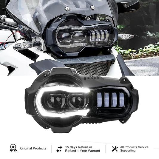 Motorcycle Light 110W LED Front Headlight for BMW R1200GS LC 2005 - 2012 R 1200GS Adventure R 1200  GS Adv Headlight