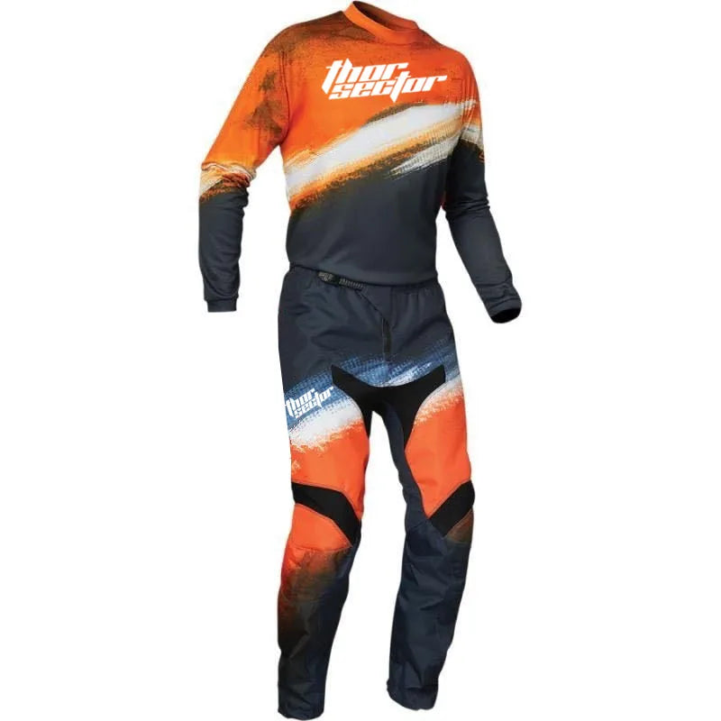 New Thor Sector Motocross Protective Gear Element Burnout Jersey&Pant Combo MX MTB Mountain Downhill Dirt Motorcycle Bike Suit