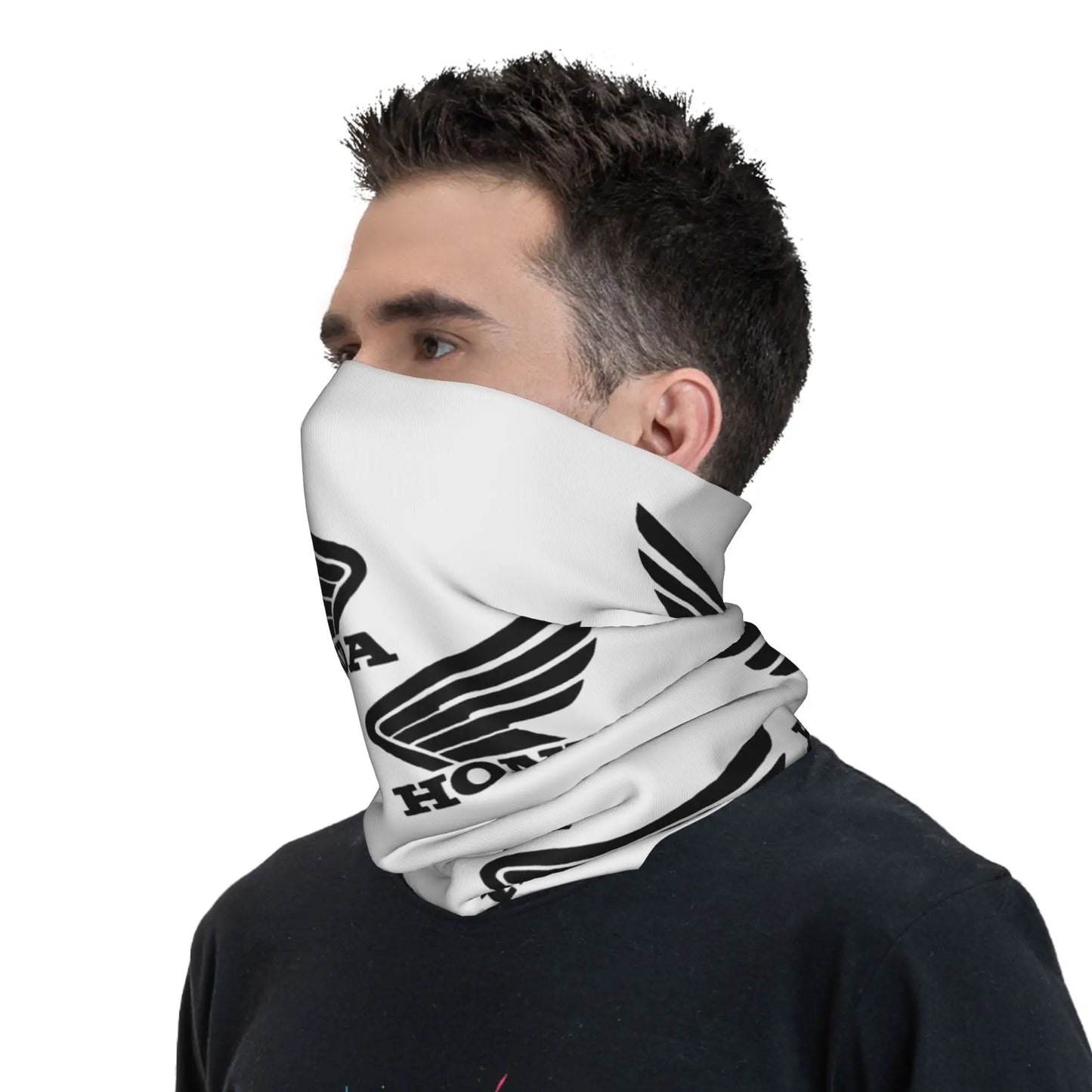 Custom H-Hondaes Bandana Neck Gaiter for Hiking Running Women Men Wrap Scarf Motorcycle Balaclava Warmer