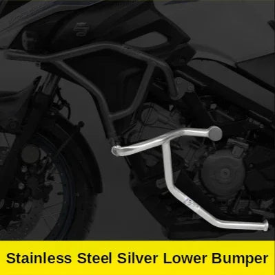 Stainless Steel Motorcycle Tank Bumpers Engine Guard Bar Steel Stunt Cage Protector Upper Cover for Suzuki V-Strom DL650