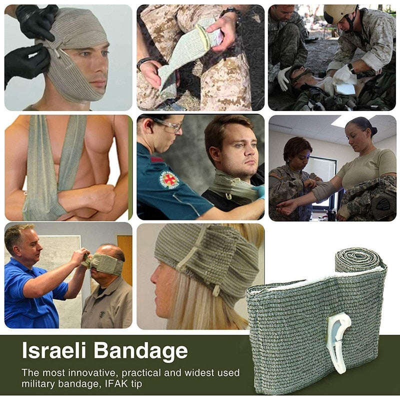 Kit First Aid Kit Bag Bandage Splint Outdoor Survival Tool Gear Medical Trauma Emergency Pouch