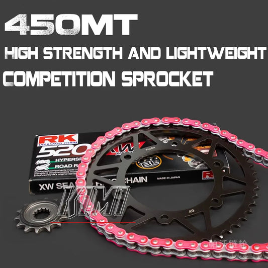 FOR CFMOTO 450MT Motorcycle Silent Sprocket Oil-Sealed Chain Modification Enlarged Sprocket To Increase Low Torque