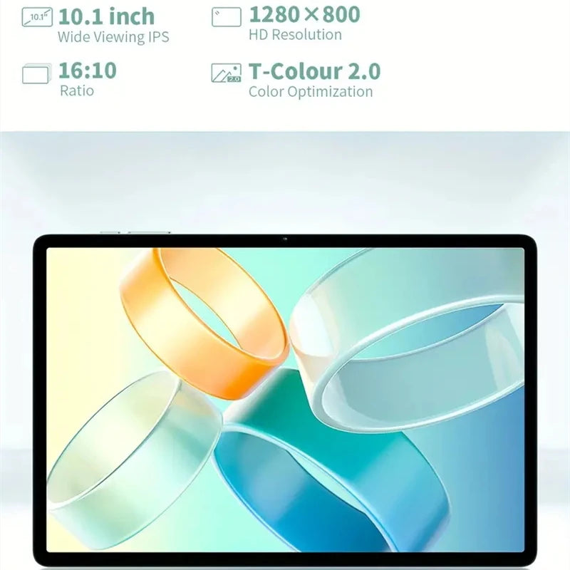 Teclast M50 10,1 inch TDDI Incell x 800 Android 14 Tablet (6 + 6) 12GB RAM GB ROM Unisoc T606 8 core ducal SIM 4G phone case