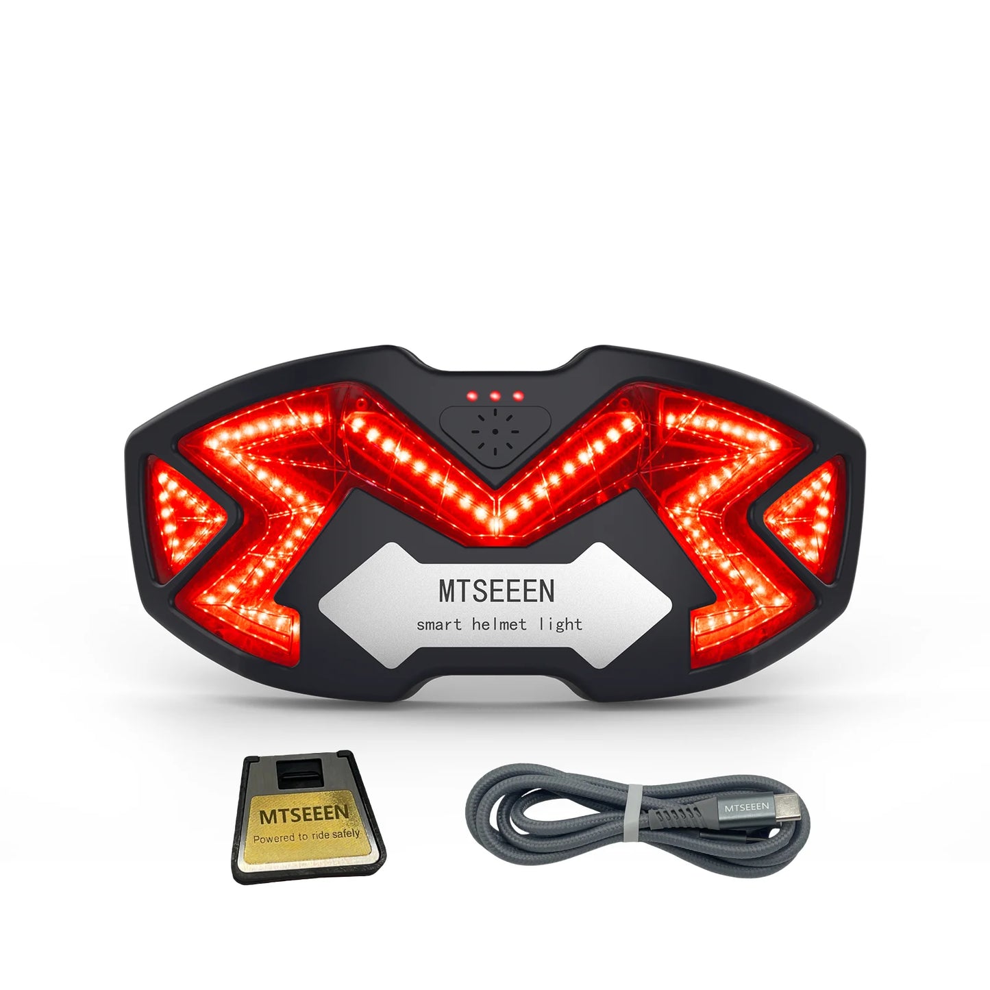 MTSEEEN Motorcycle Helmet Brake Light LED, Super Brightness, Helmet Safety Light for Bikes Brake Sensor Inside. Real Waterproof