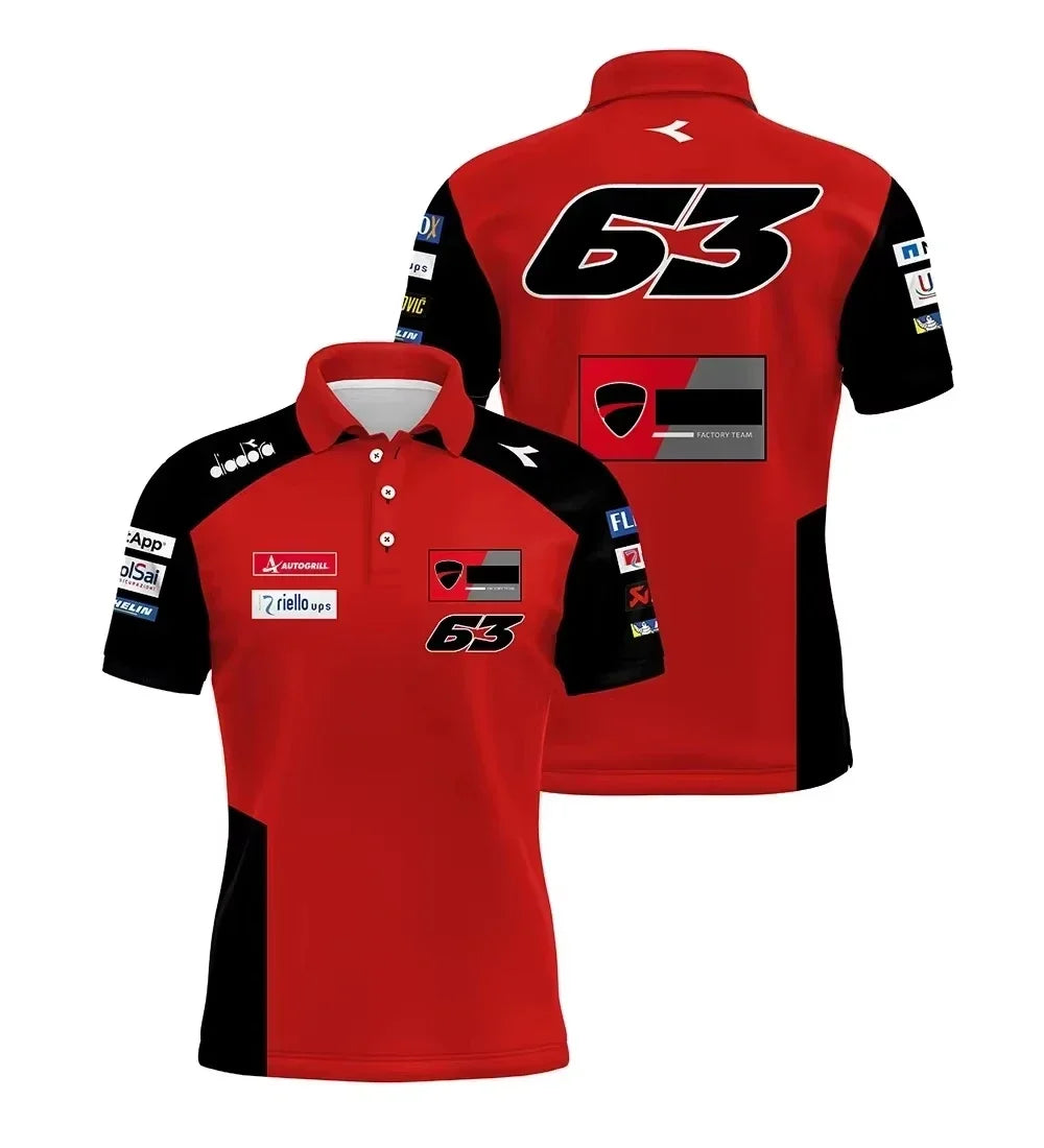 No.93 Rider Polo Shirt For Mens 2025-26 New Moto Gp Outdoor Extreme Sports Motorcycle Quick Drying Riding Suit Tees