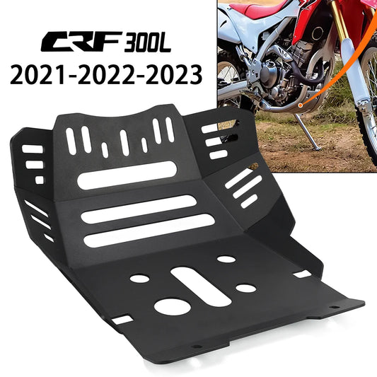 Motorcycle Under Engine Protection Guard Cover Bash Guards Sump Plate Skid Plate For Honda CRF300L CRF300 L CRF 300 L 2020-2023