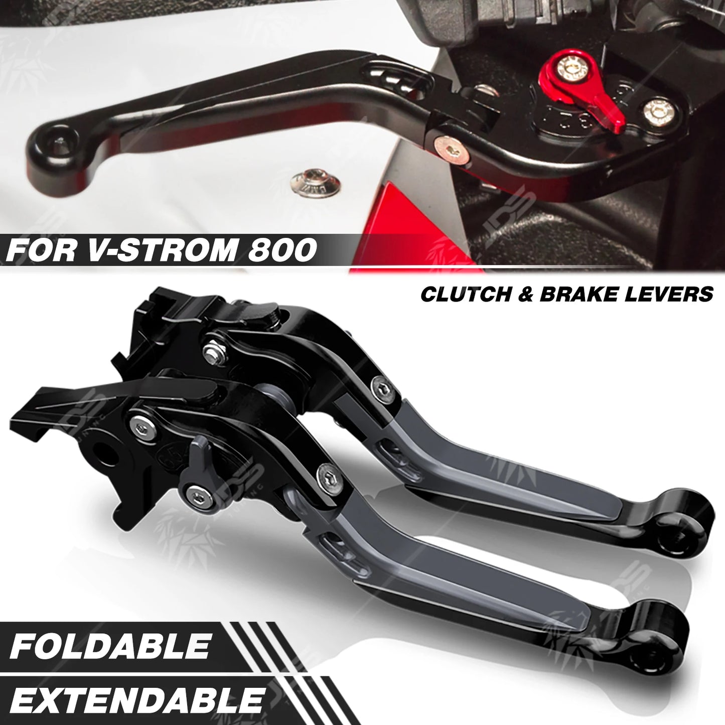 For Suzuki V-STROM 800/800DE Clutch Lever Brake Lever Set Foldable Adjustable Handle Levers Motorcycle Accessories Parts