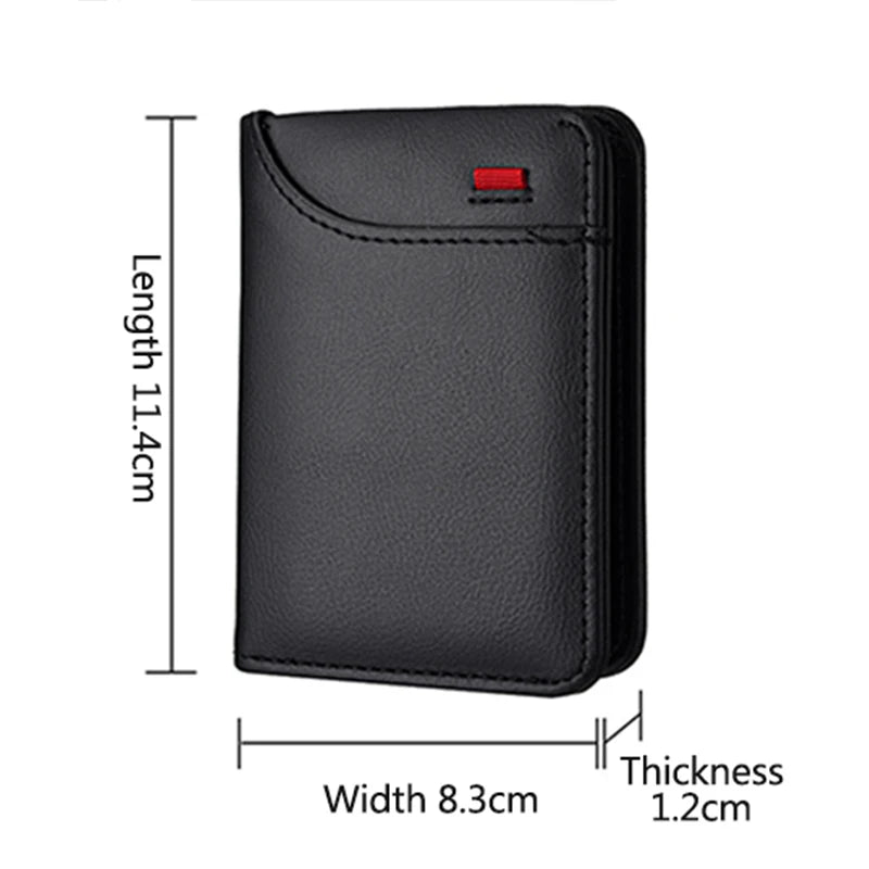 Leather Car Logo Wallet Credit Card Purse Portable Small Wallet For BMW E87 E90 E60 I01 F25 F26 F44 F45 E36 E34 E39 F10 F30 F20