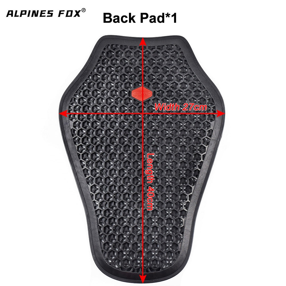 CE Approved Motorcycle Shoulder Elbow Back Protector Pad Universal Motorbike Chest Pads Soft Motorcycle Jacket Insert Armor