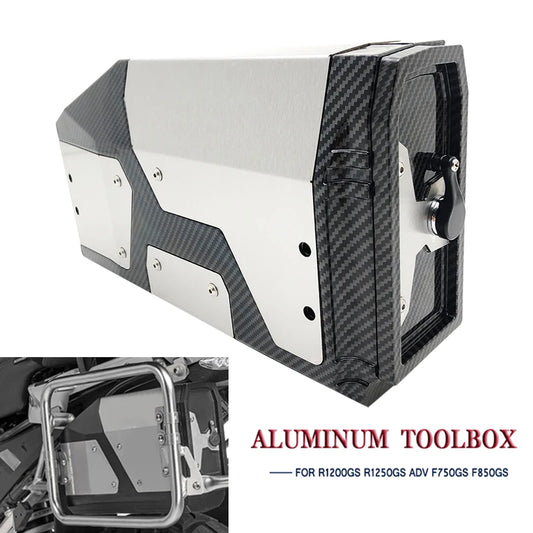 4.2L Left Side Aluminum Toolbox For BMW R1200GS OC/LC ADV R1250GS R 1200 GS R1250 GSA F750GS F850GS Adventure 2004-2022 2021