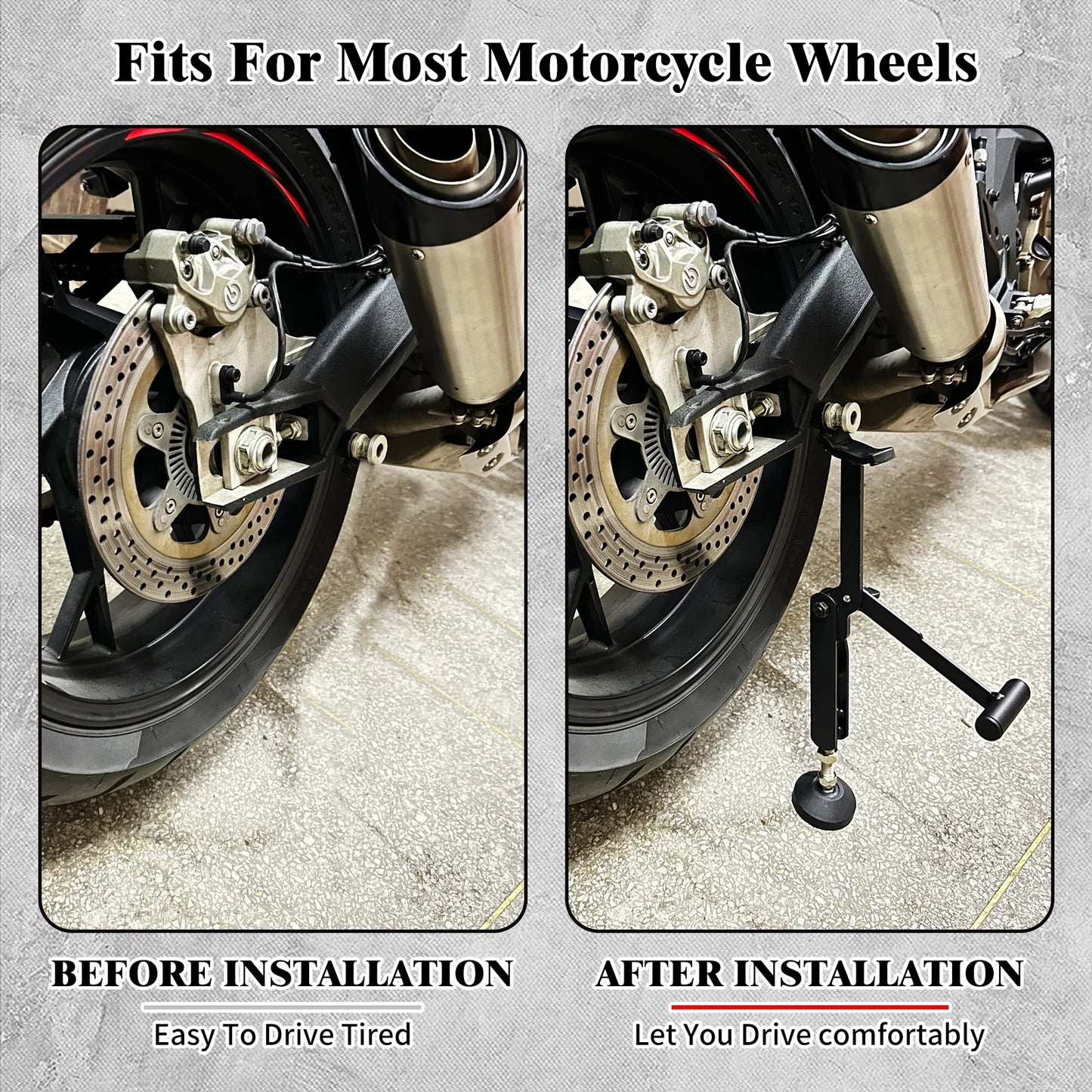 Motorcycle Labor Saving Wheel Stand Kickstand Universal Wheel Lifter Side Support Stand Swingarm Lift Frame For Harley For Honda