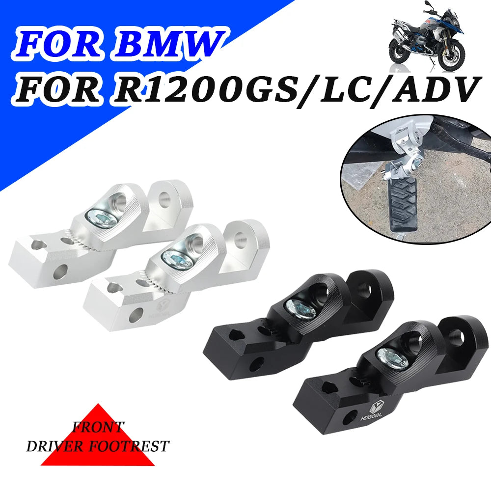 Motorcycle Accessories Driver Footrest Relocation Rider Foot Pegs Footpeg Lowering Kit For BMW R1200GS LC Adventure R1200 GS ADV