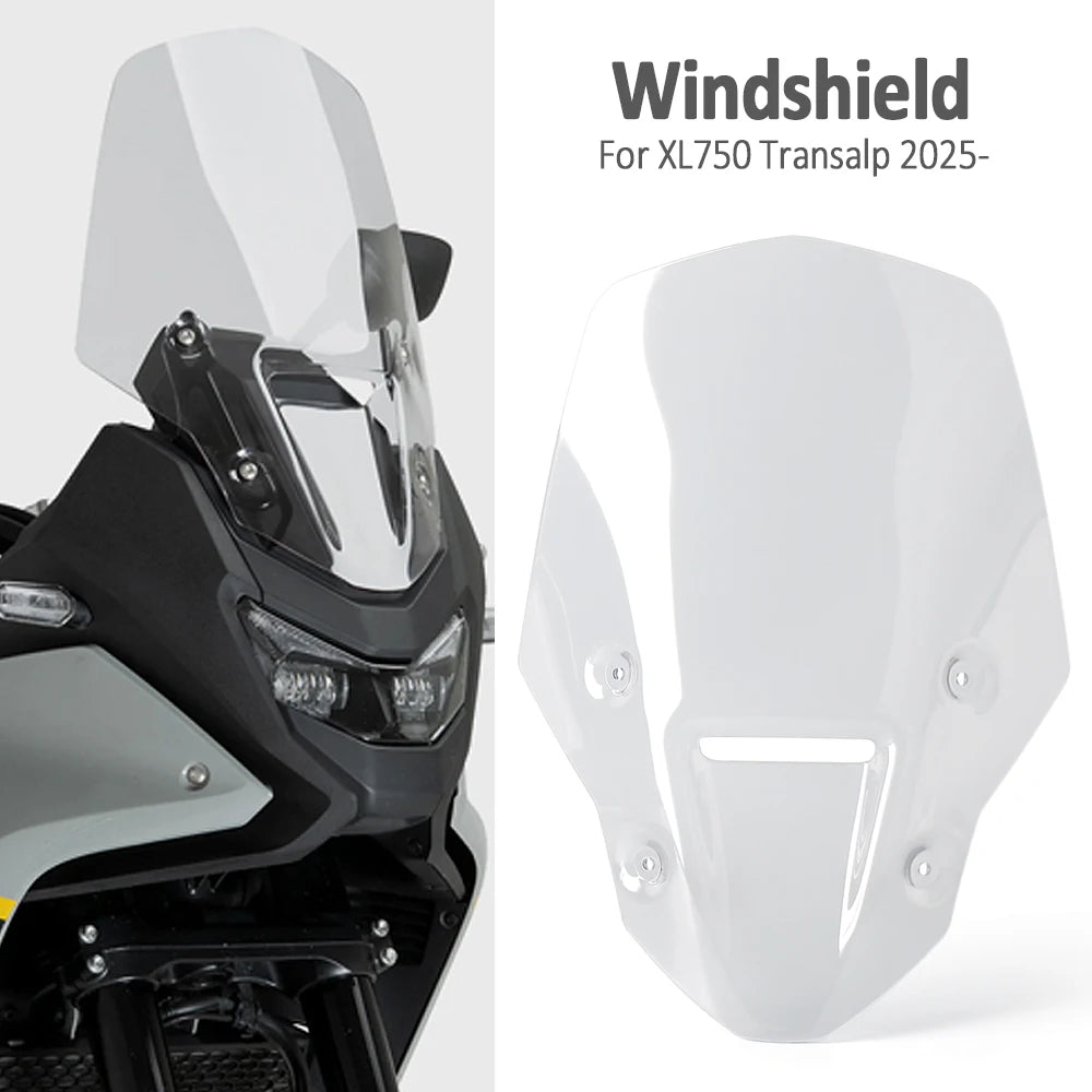 Motorcycle Windshield Windscreen Cover For Honda XL750 XL 750 Transalp 2025 2026 Front Wind Screen Shield Deflectors Protector