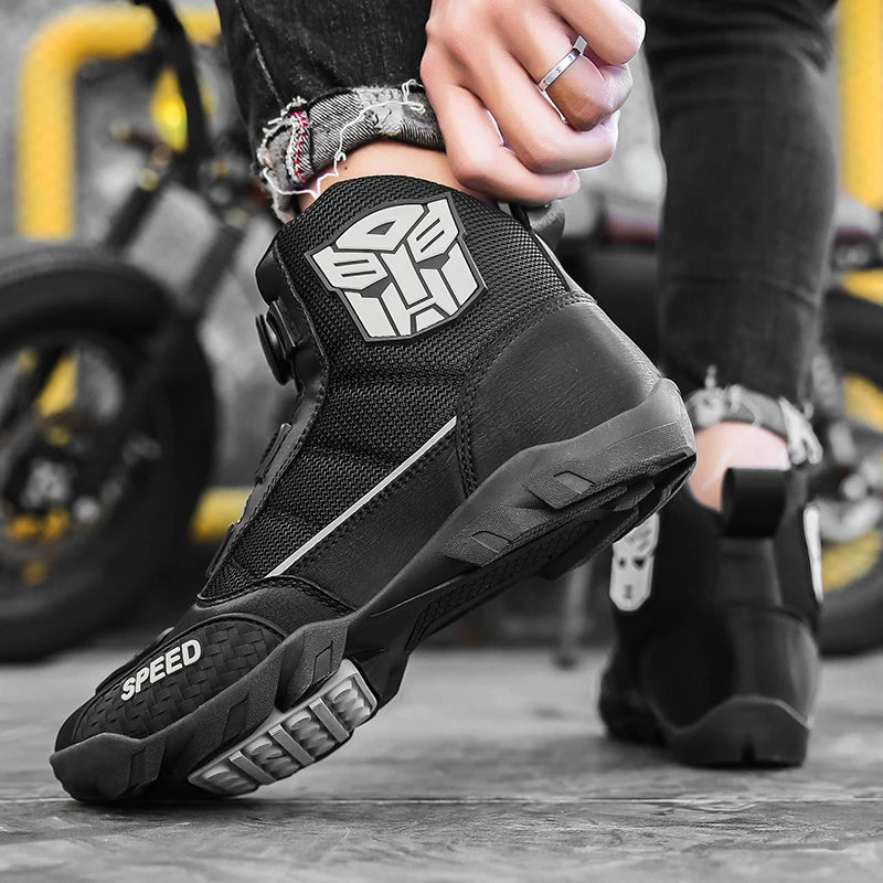 Motocross Boots Professional Men's Off-Road Vehicle Botas Motobiker Riding Boots Motorcycle Shoes Men Botas Moto shoes