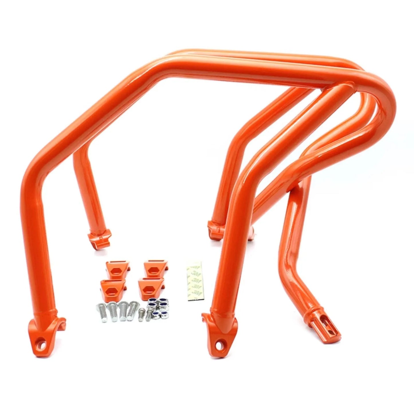 Upper Orange Crash Bar for KTM 1290 Super Adventure S / R 21-23 Engine Guard Black