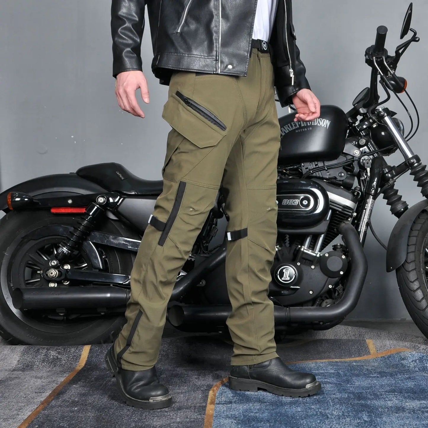 Motorcycle Pants All-season Waterproof Windproof Double-layer Breathable High-waisted Motor Riding Pants Anti-drop Pants For Men
