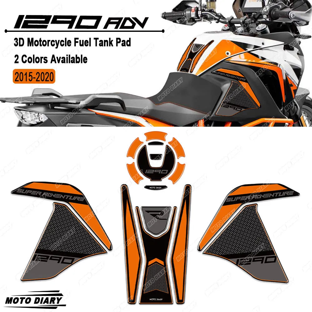 1290 Super Adventure R S Fuel Tank Pad Sticker 3D Oil Kit Protection Decals Waterproof For KTM 1290 Super Adv R / S 2015-2020