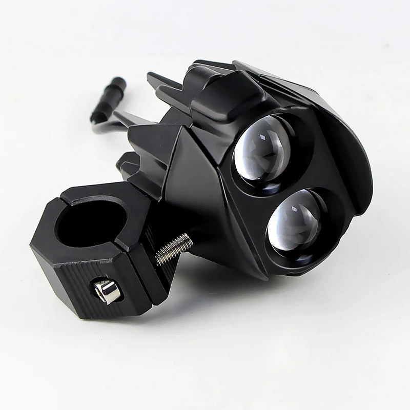 1 Set LED Universal Motorcycles Headlight Dual Color Fog Light UTV Truck ATV Car for Aprilia RS660/RSV4 1100/Factory/Tuareg 660