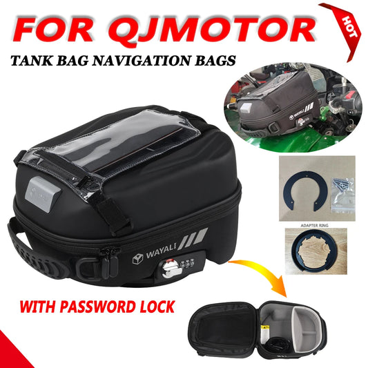 For QJMOTOR QJ SVT 650 650X SVT650 SRT 500 550 750 800 X 700X 800X SRT500 SRT700X SRT750 Tank Bag Navigation Packag Storage Bag
