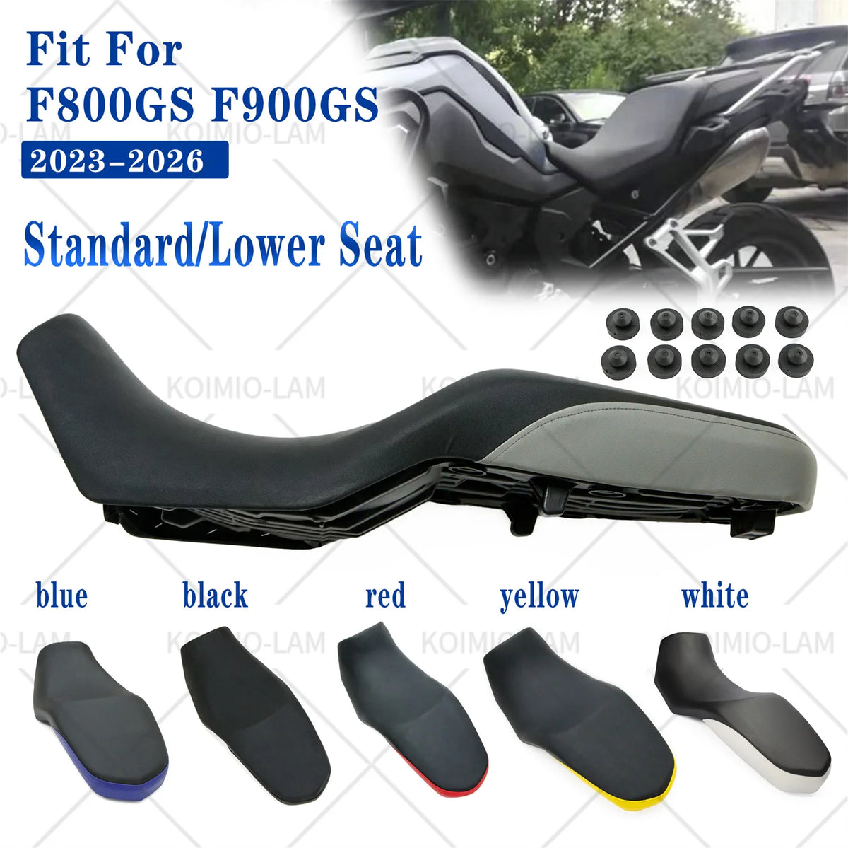 Fit For BMW F800GS F900GS Adventure 2023 - 2026 Motorcycle High Or Low Driver Seat Pad Cushion F800 F900 GS 2024 2025