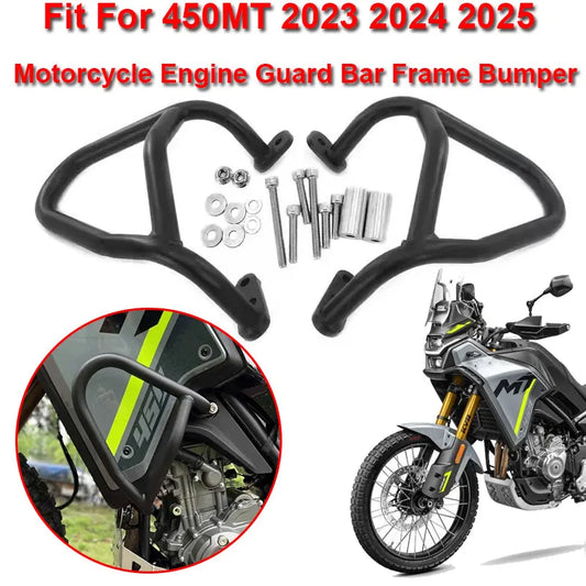 Fit For CFMOTO 450MT 2023 2024 2025 Motorcycle Accessories Highway Engine Guard Crash Bar Frame Bumper Fairing Protector Bars 25