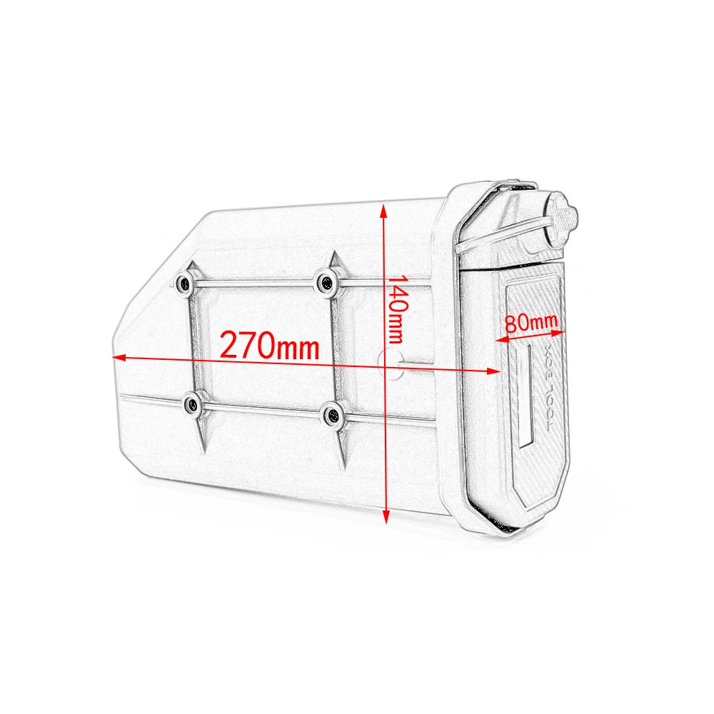 For HONDA Africa Twin CRF1000L NC700X VFR1200X Crosstourer Motorcycle Toolbox Tool Box Waterproof Side Decorative Box