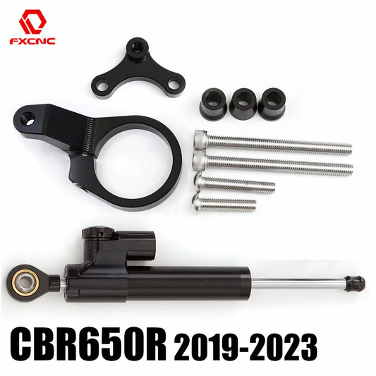 CBR650R Motorcycle Accessories CNC Aluminum Steering Damper Mounting Bracket For Honda CBR 650R 650 R 2019 2020 2021 2022 2023