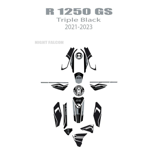 r1250 gs 2023 Motorcycle 3D Epoxy Resin Sticker Kit For BMW R 1250 GS Adventure Triple Black 2023 R1250 GS Adventure