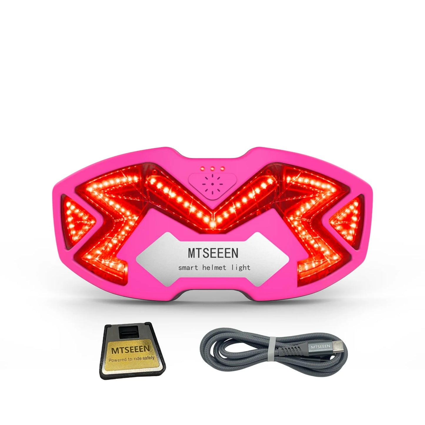 MTSEEEN Motorcycle Helmet Brake Light LED, Super Brightness, Helmet Safety Light for Bikes Brake Sensor Inside. Real Waterproof