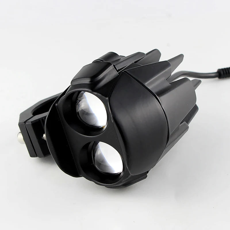 1 Set LED Universal Motorcycles Headlight Dual Color Fog Light UTV Truck ATV Car for Aprilia RS660/RSV4 1100/Factory/Tuareg 660