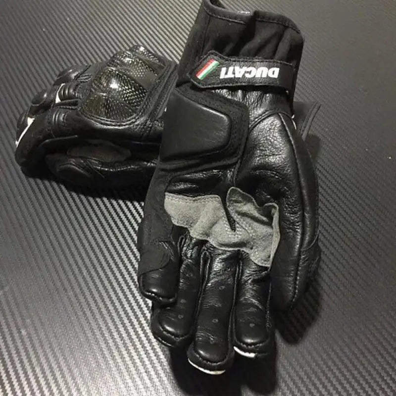 NEW Summer Winter Full Finger Ducati Motorcycle Gloves Gants Moto Luvas Motocross Leather Motorbike Guantes Moto Racing Gloves