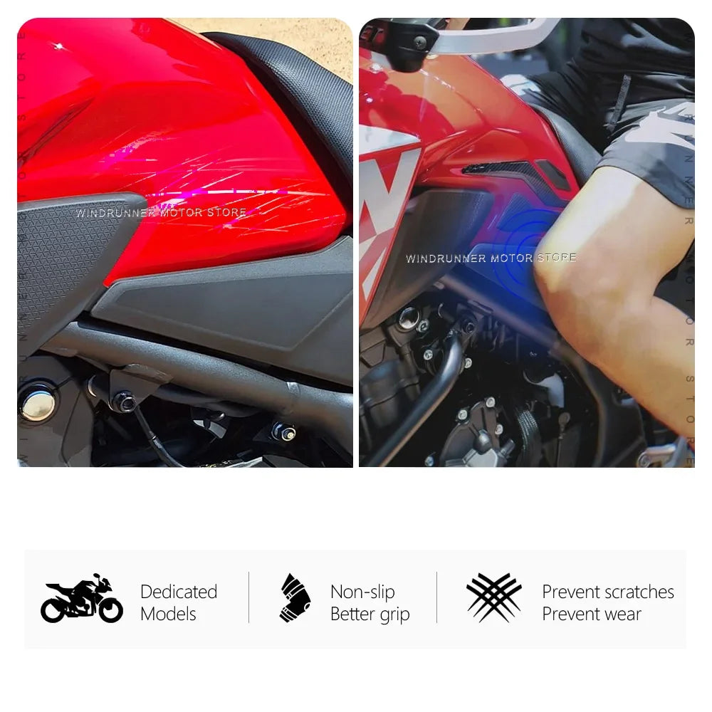 For Honda NX500 NX 500 2024 3D Epoxy Resin Sticker Motorcycle Tank Pad Anti Scratch Decal Non-slip Fuel Tank Protection Sticker
