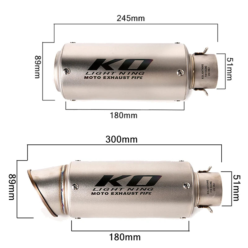 For Kawasaki Z650 Ninja 650 Versys 650 Z650RS Motorcycle Exhaust System Front Link PIpe Muffler Escape With Removable DB Killer
