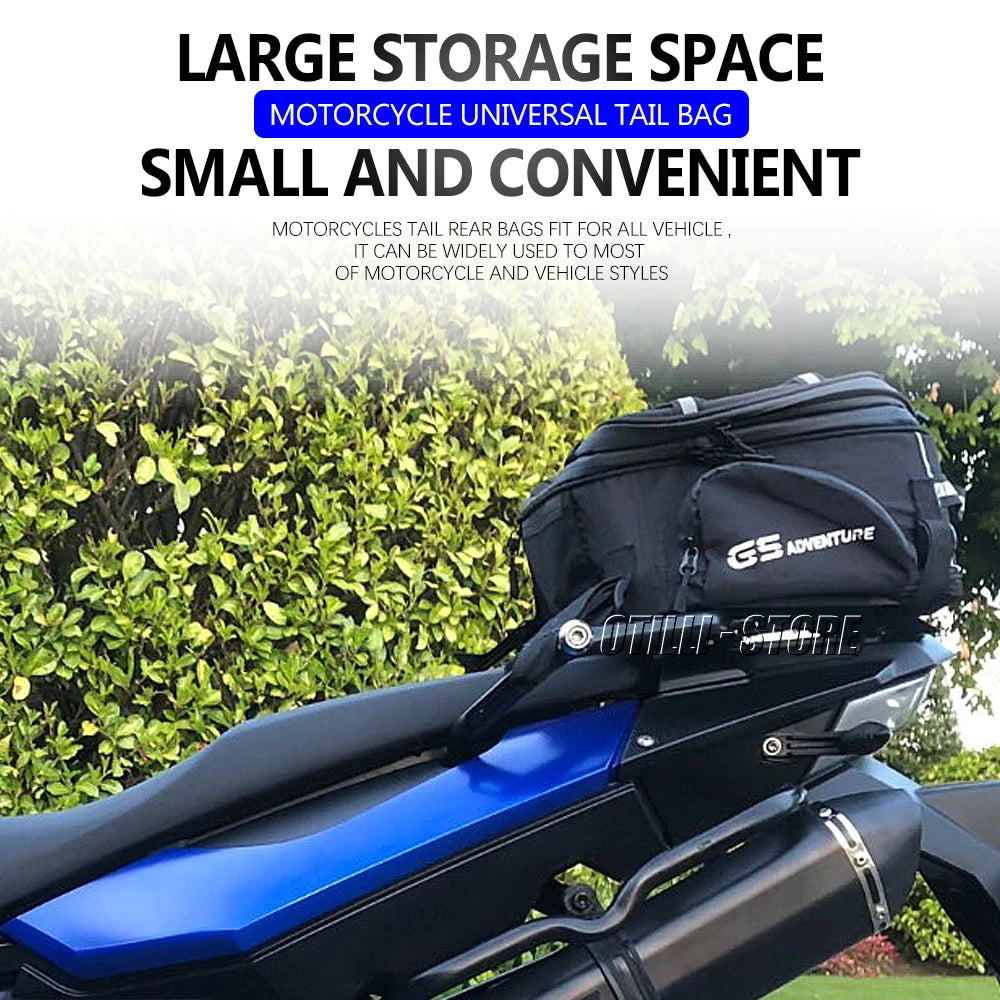 New Waterproof Motorcycle Tail Bag Multifunction Rear Seat Bag High Capacity For BMW R1200GS R1250GS LC Advenutre F850GS F750GS