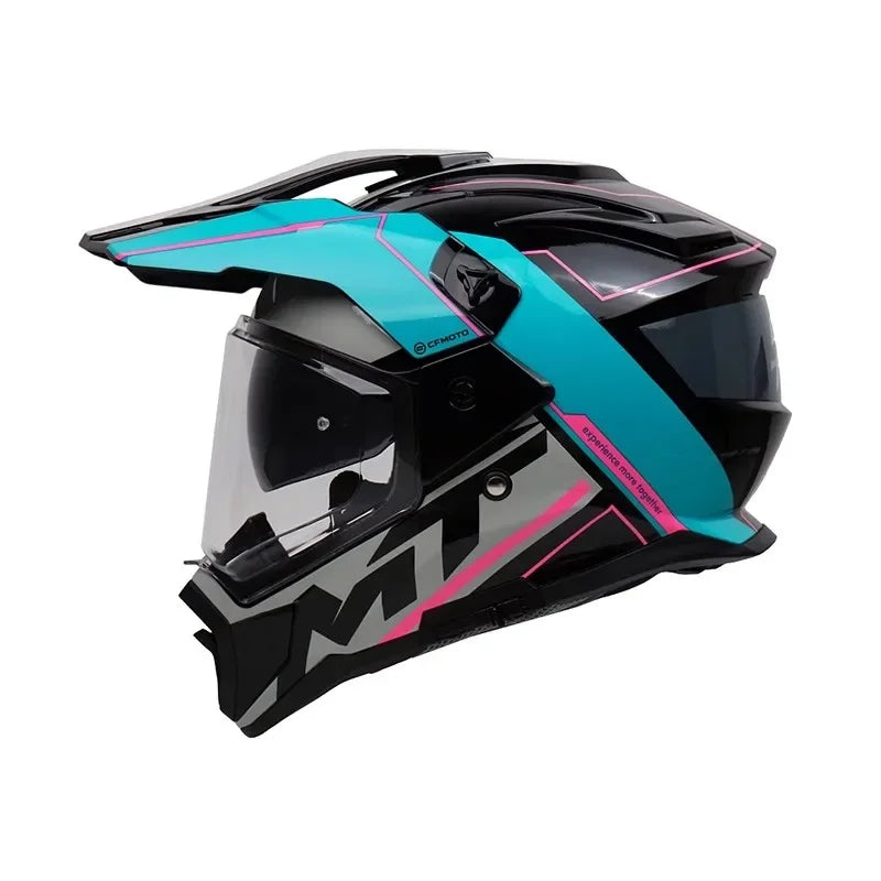CFMOTO Motorcycle Helmet Dual Sunvisor Off-raod Capacetes Dirt Bike MotorcossCasco De Moto for CFMOTO 450MT NK250