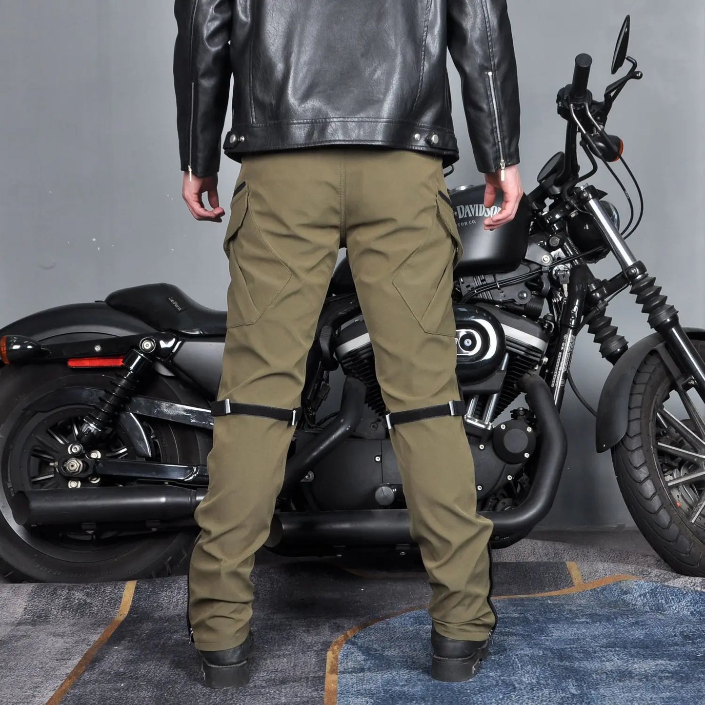 Motorcycle Pants All-season Waterproof Windproof Double-layer Breathable High-waisted Motor Riding Pants Anti-drop Pants For Men