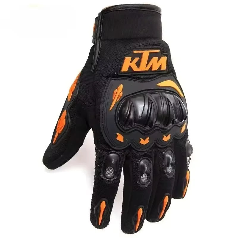 KTM off-road gloves, breathable full finger bicycle gloves, motorcycle anti fall rider gloves, outdoor sports gloves