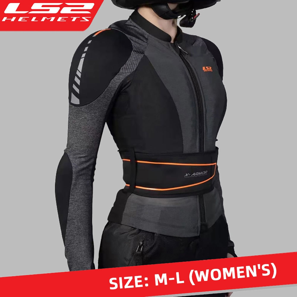 LS2 Motorcycle Soft Armor Unisex Moto Jacket Motocross Riding Protective Gear Chest Shoulder Protection CE Certification