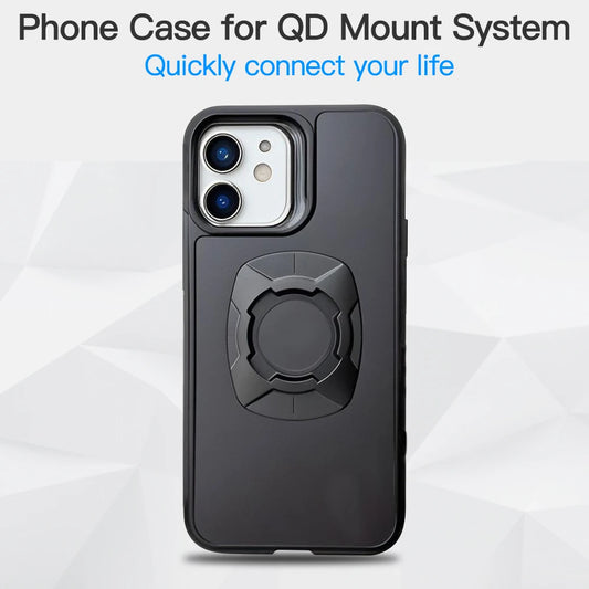 Twsit Lock Phone Case Holder MotorCycle Bicycle iPhone case Quick Lock Fit for Quad System Phone Mount/Holder 16 15 14 Pro Max