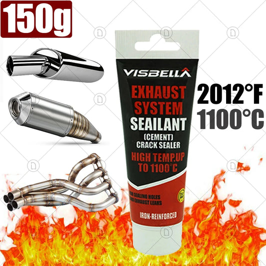 1PC High Temperature Sealant Car Exhaust Pipe Tailpipe Muffler Motorcycle Repair Auto Repair Tool Paste Glue Automotive Metal