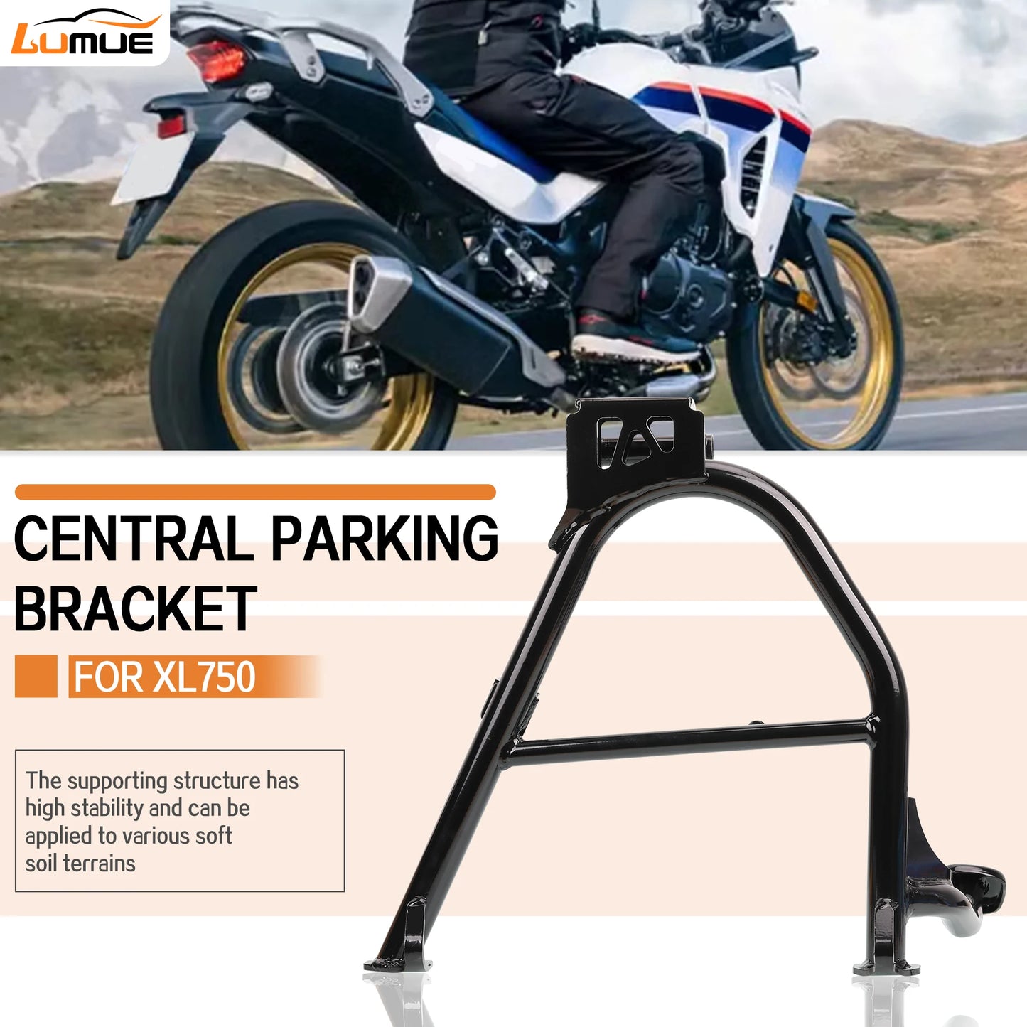 Motorcycle for TRANSALP 750 Accessories Center Stand Parking Stand Central Firm Frame Steel Rack For HONDA XL750 TRANSALP