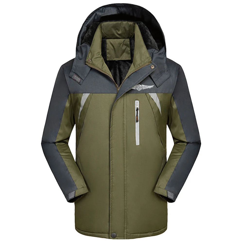 2023 Goldwing GL 1500 Winter Mens Casual Jacket Fashion Thick Coat Hooded Sportswear Zipper Windbreak Outwear Comfortable Tops