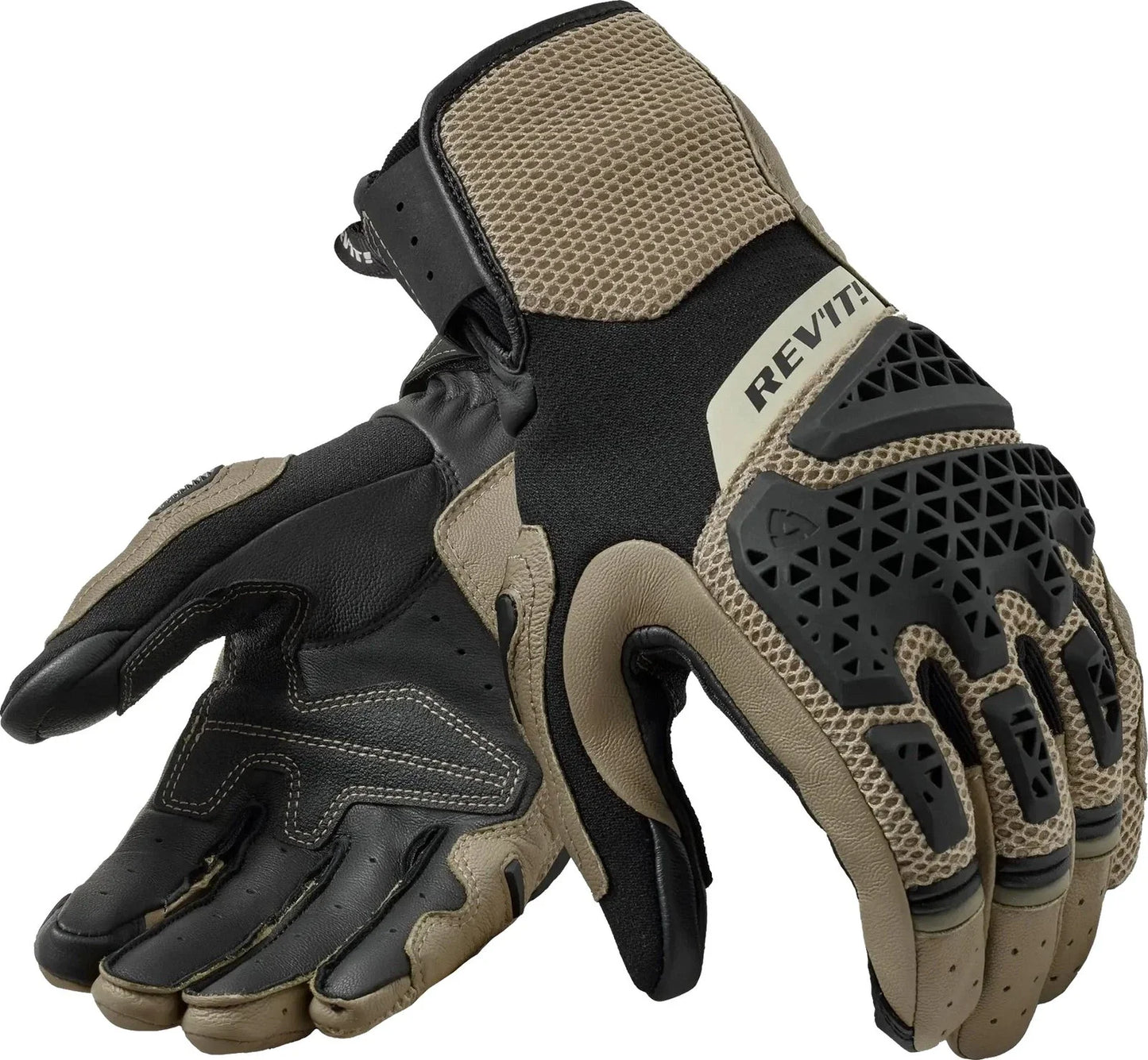 2026 Revit Sand 5 Gloves Genuine Leather Mesh Textile Touch Screen Motorcycle Racing Motor Riding All Size M-XXL