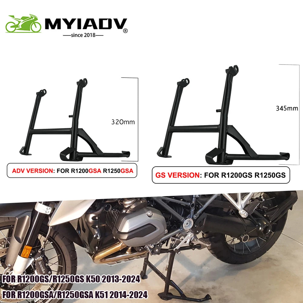 For BMW R1200GS ADV LC R1250GS K50 K51 Motorcycle Center Stand Kickstand Central Support Parking Rack Middle Foot Kick Stand