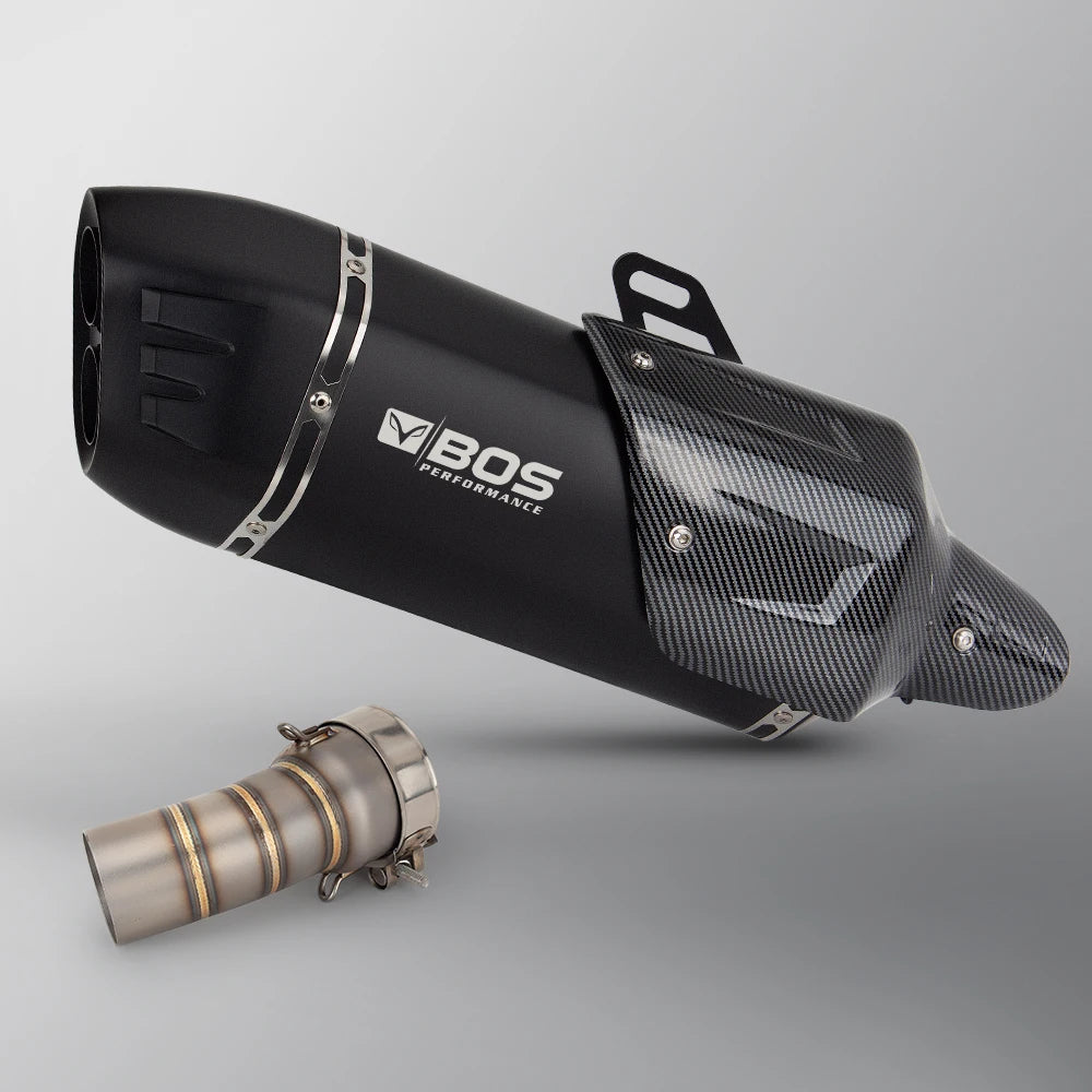 For BMW R1300GS ADV R1300R R1300RS Motorcycle Exhaust Slip-on Line Modify Stainless Middle Pipe S7 Muffler Adventure Moto Escape