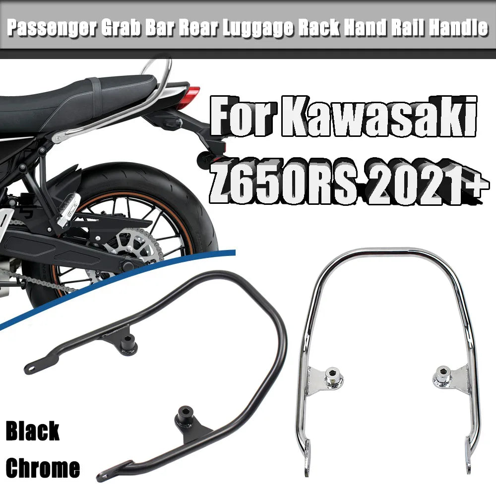 Rear Luggage Rack Passenger Handgrip Rail Bar Support Bracket For Kawasaki Z650RS Z 650 RS 2022