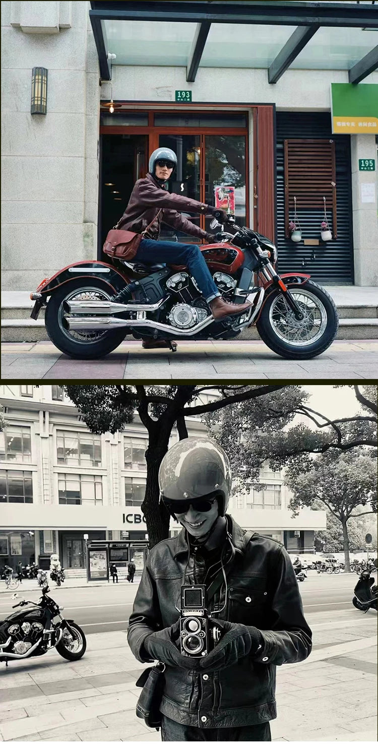 Genuine Vintage TT&COCASCOS Fashion Motorcycle Helmet Retro Scooter Riding Open Face 3/4 Jet Casco Moto Capacete DOT Approved