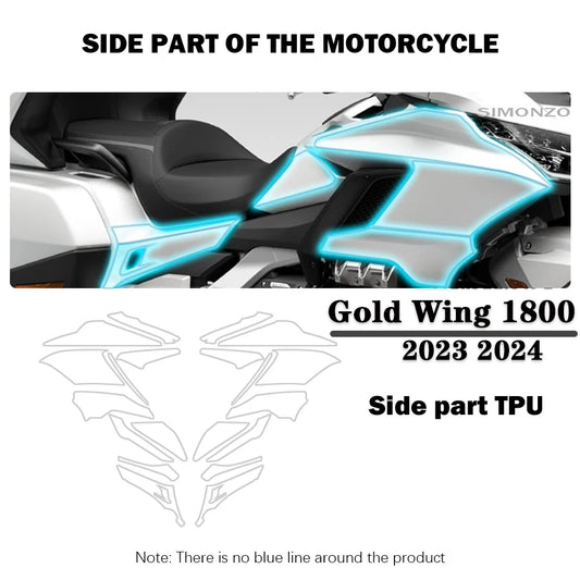 Gold Wing Accessories Motorcycle Protective Film Gold Wing 1800 GL1800 2023 2024 Anti-Scratch Protection TPU Motorcycle Cover